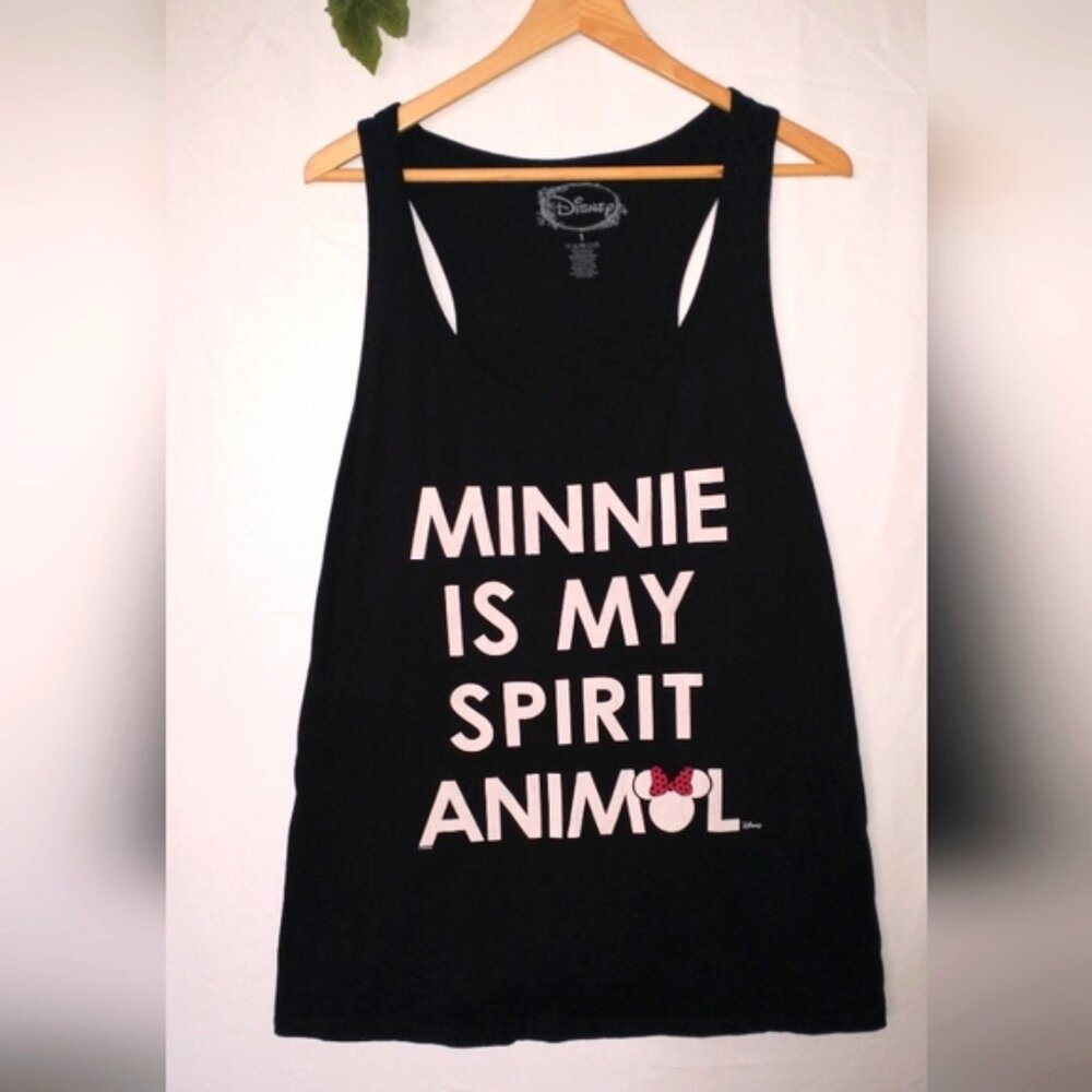 Disney Minnie Mouse Is My Spirit Animal Magic Kingdom Tank Top XL Size 1